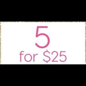 5 for 25 on marked items only! ❤️❤️❤️
